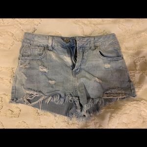 Denim shorts